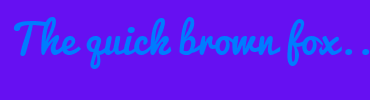 Image with Font Color 007BFF and Background Color 6610F2